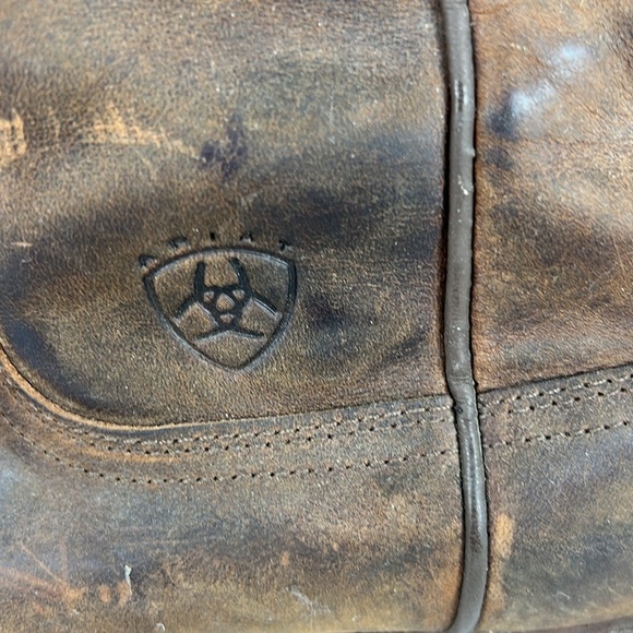 Ariat Western Boots Womens Size 7 B Brown Leather Pull On Style 18100 - Picture 7 of 15